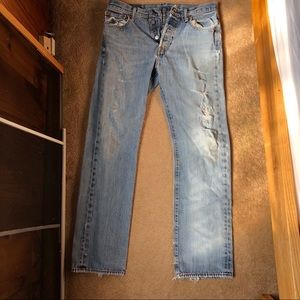 Vintage Distressed Levi’s 501’s